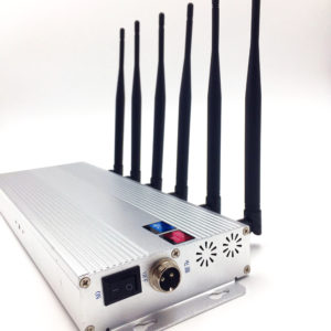 Desktop 6 Antennas 2G 3G 4G WiFi/GPS Jammer without Car Charger